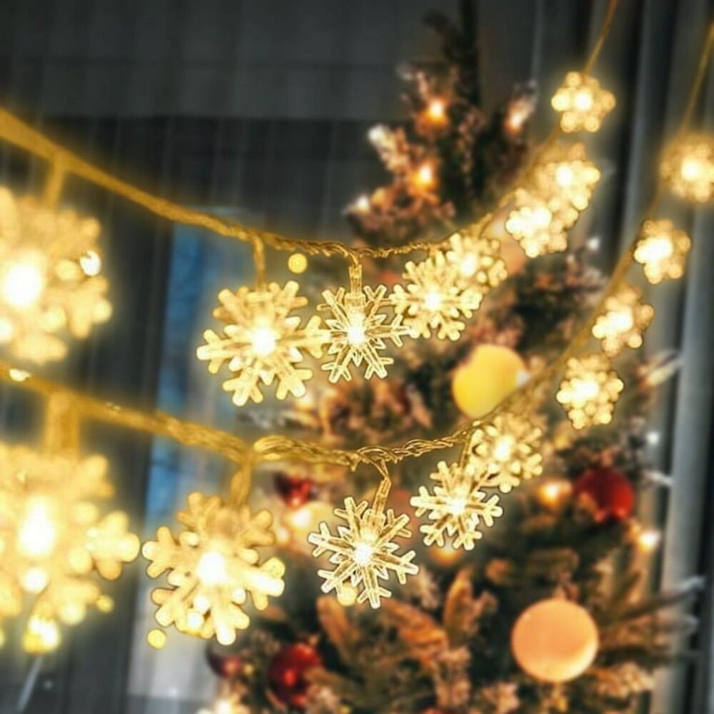 Snowflake Christmas String Lights NEW
